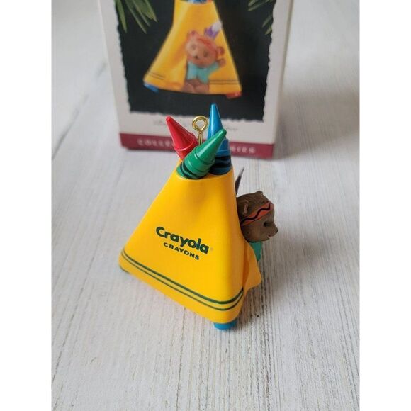 Hallmark bright 'n' sunny tepee crayola 1995 ornament Xmas decor - Picture 3 of 6
